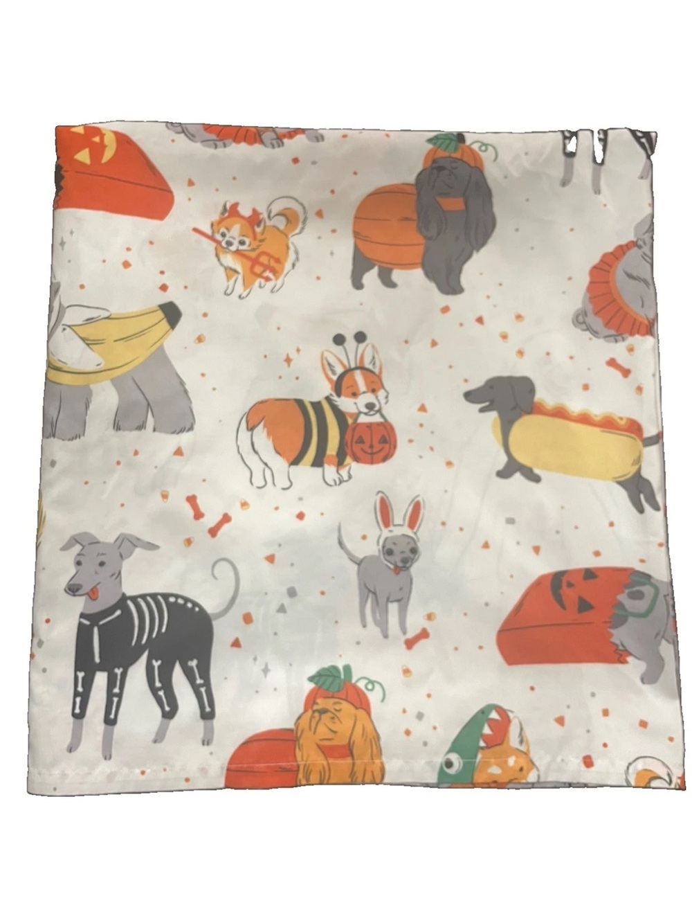 Kohls Celebrate Halloween Together Dog Costume Shower Curtain 68x70 Halloween